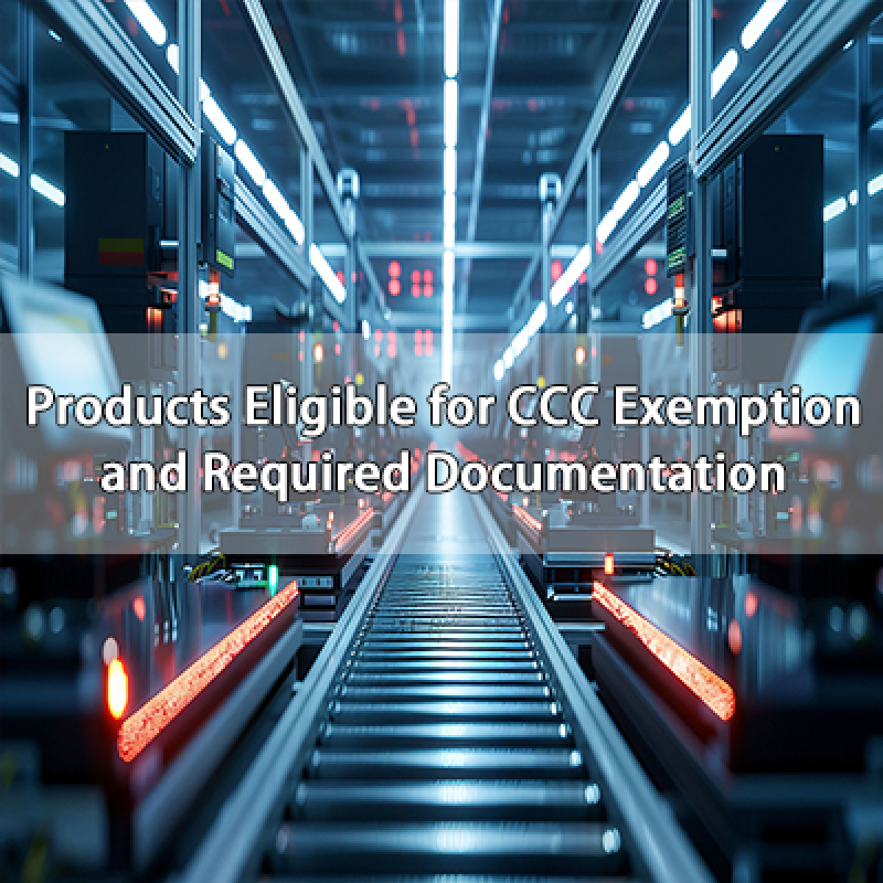 Products Eligible for CCC Exemption and Required Documentation