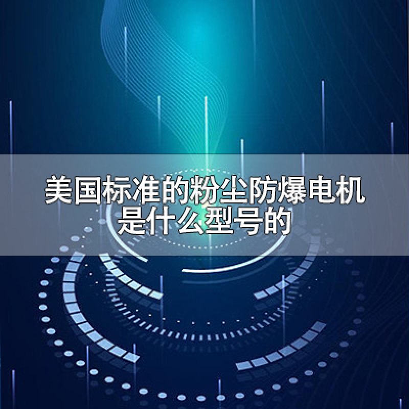 美國標(biāo)準(zhǔn)的粉塵防爆電機(jī)是什么型號